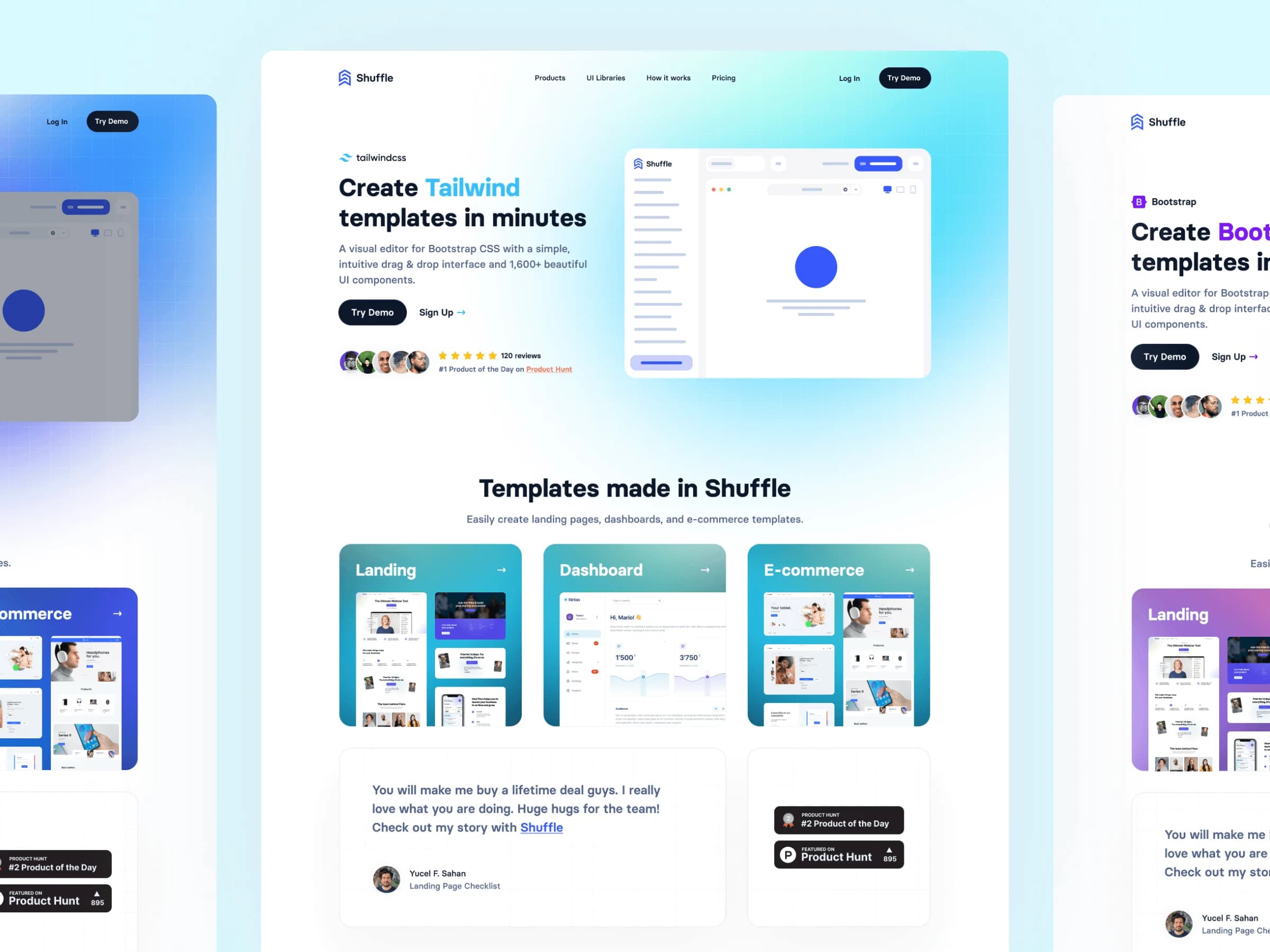 Outglow work — product UI 1