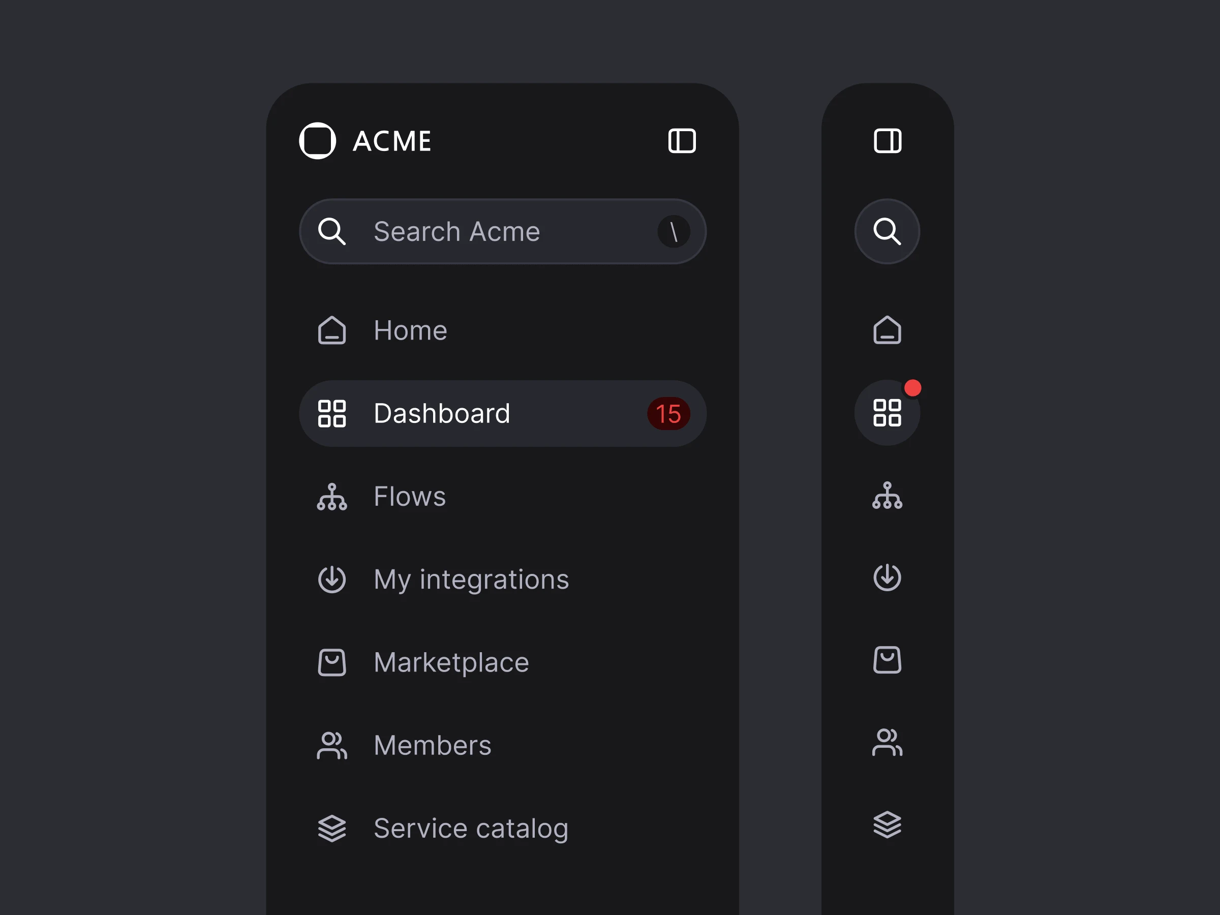 Outglow work — product UI 2